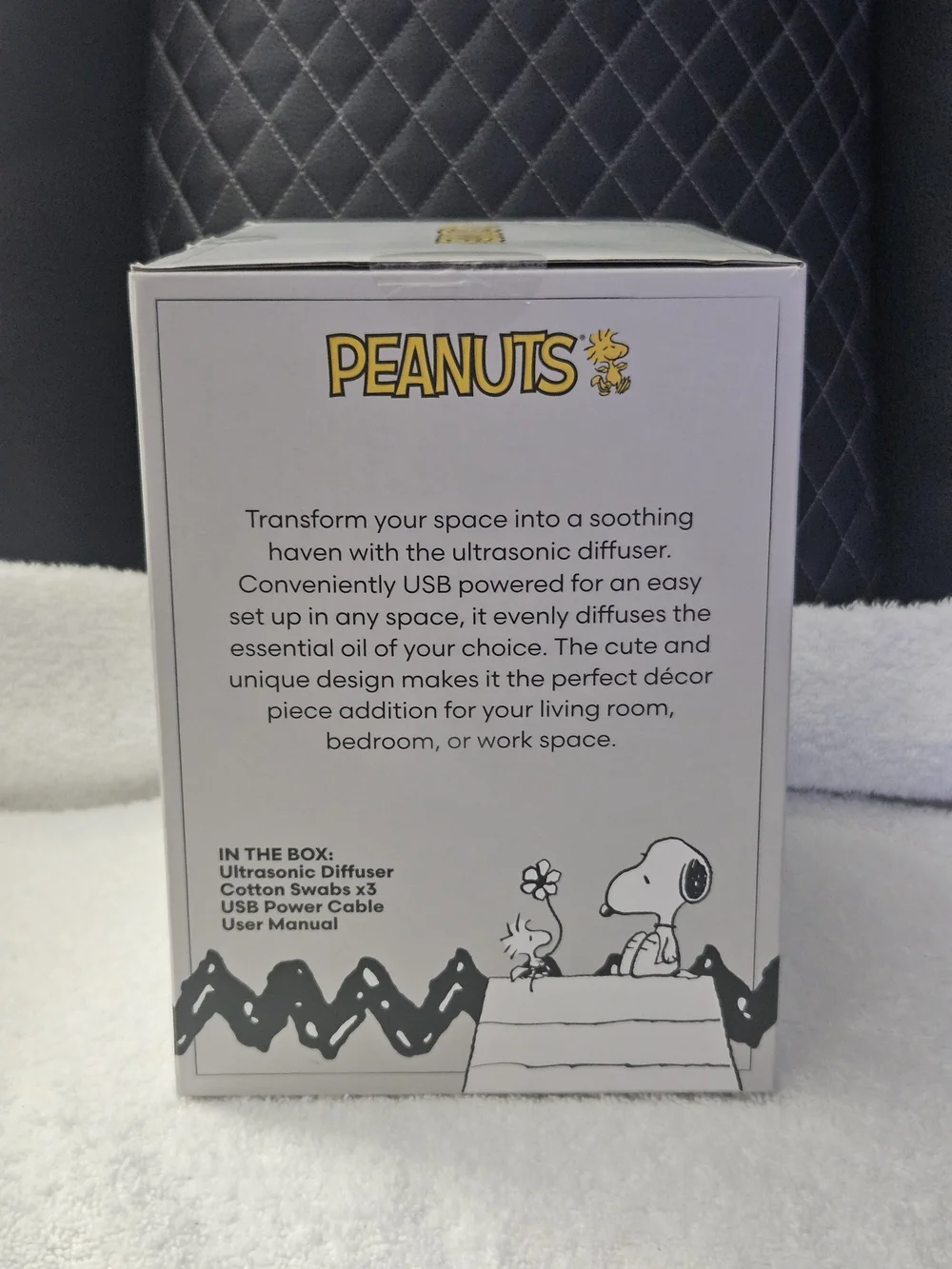 Peanuts Snoopy Ultrasonic Diffuser USB Powered 275ml Cool Mist Humidifier